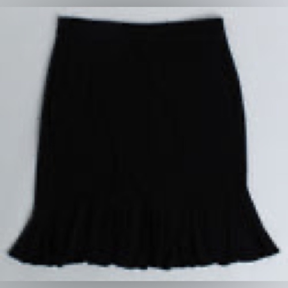 133- INC International Concepts NWOT Black Pleated Skirt Size 2 Petite
